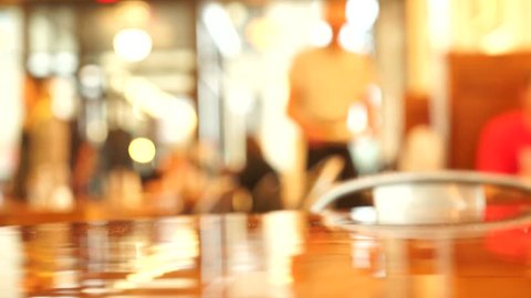 Blurred Coffee Shop/Restaurant Background Footage 