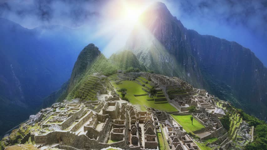  Machu Picchu with sunset perspective