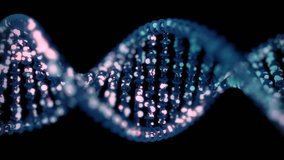 DNA editing concept. 4K UHD animation