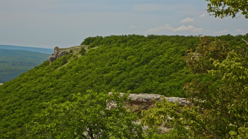 Beautiful Pyrenees mountines treking man