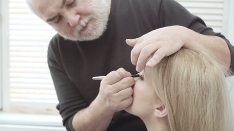 Hairdresser Cutting Short Hair Isolated Stock Footage Video 100 Royalty Free 10234931 Shutterstock