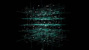 Big data visualization. HUD grid corners motion background. Analysis of information. Visual data infographics design. Science and technology. Available in 4K FullHD video render footage - Powered by Shutterstock - Get 15% off with code: PIKWIZARD15