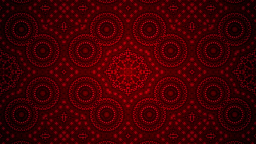 Festive Red Abstract Background Kaleidoscope Stock Footage Video 100