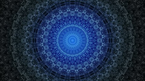 abstract blue motion background, kaleidoscope Stock Video