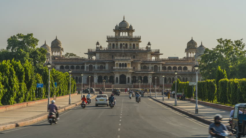 Albert hall in Jaipur, 4k time lapse footage
