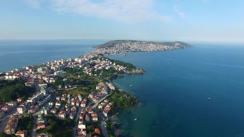 Aerial view of Sinop City in Turkey.