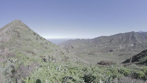 Masca Mountain Range And Gorge, Tenerife, Spain. Native Material, straight out of the cam.