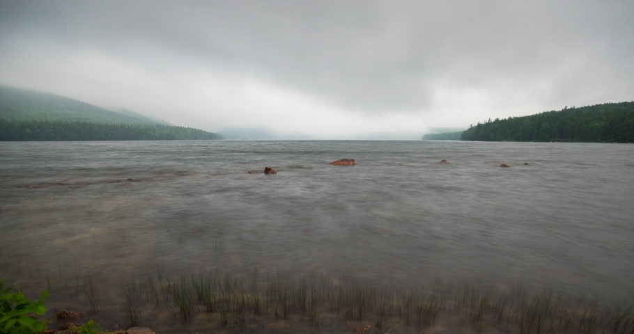 Fog Over Eagle Lake In Acadia National Park, Maine