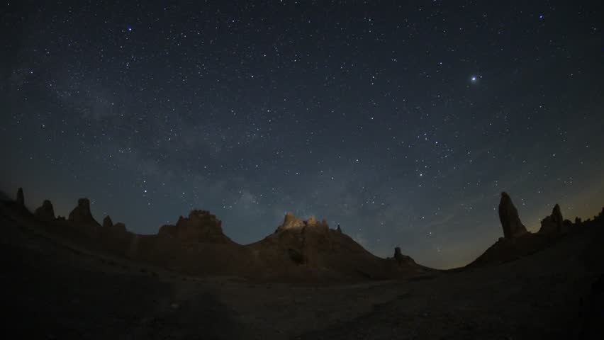 Trona Pinnacles Mojave Desert Milky Way Timelapse 3
