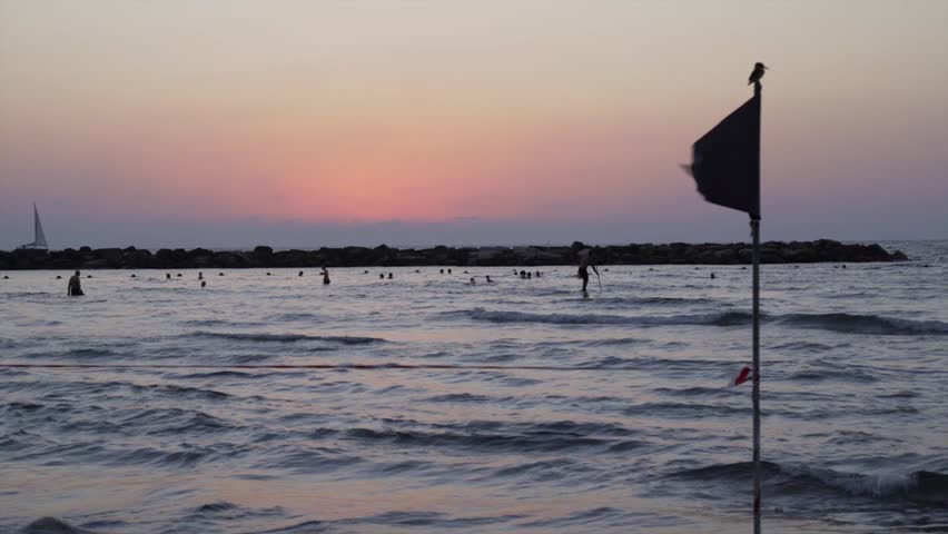 Tel aviv beach sunset, Israel