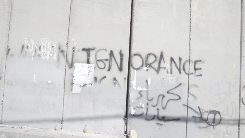 Israeli barrier wall in Jerusalem
