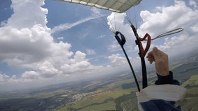 Parachute piloting point of view - Powered by Shutterstock - Get 15% off with code: PIKWIZARD15