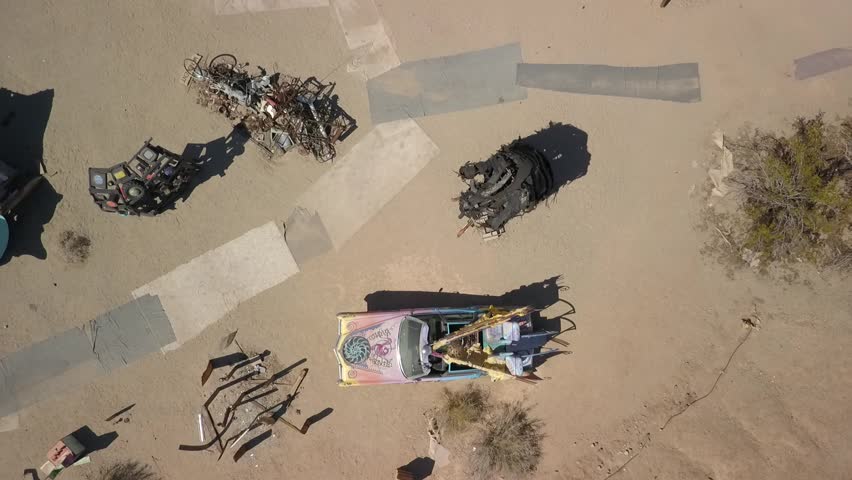 East Jesus Inland California Aerial Footage