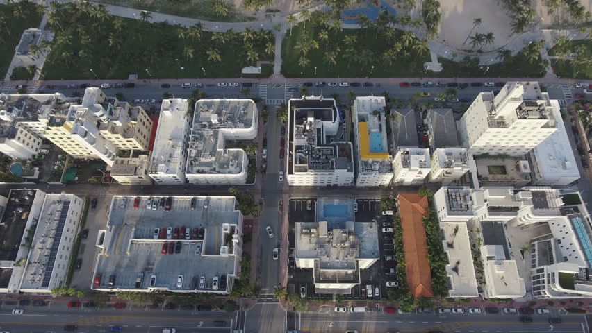 Miami South Beach Skyline Florida Ocean Aerial