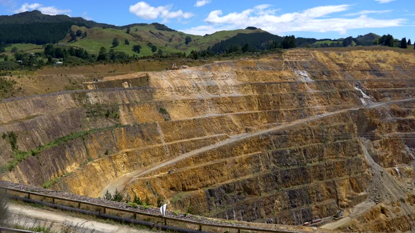 martha gold mine waihi new zealand Stock Footage Video (100% Royalty ...