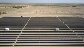 Solar Park Niland California Aerial Footage