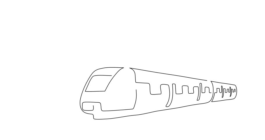 Train Line Drawing Animated Illustration Stock Footage Video 100 Royalty Free 1012640075 Shutterstock