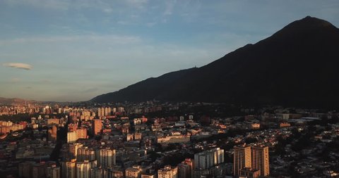 Nice sunshine in Caracas, Venezuela, El Avila