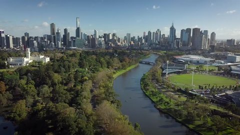 Melbourne aerial view