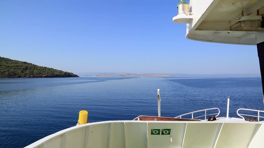 The port of Mytilene in Greece on the island of Lesbos.