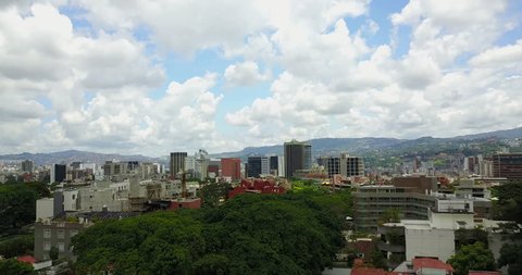 Nice side view of the city Caracas from Los Palos Grandes, Venezuela