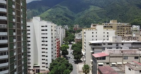 Charming tour between buildings, Los Palos Grandes, Caracas, Venezuela