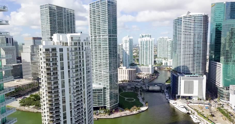 North Bay Village Drone Sunset Shot 