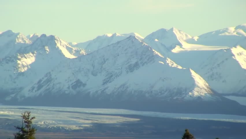 Zoom Out: Mountain Chain, Pretty Grasses And Trees