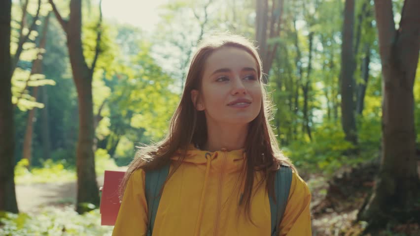 girl-walking-around-in-forest image - Free stock photo - Public Domain ...