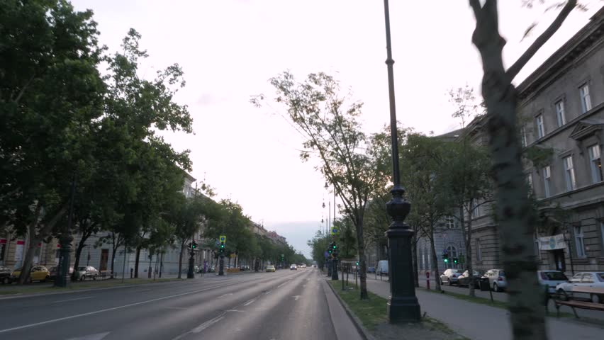Andrassy Avenue, Sunrise, Budapest