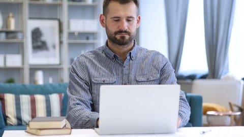 Man Leaving Workplace After Completing Work Stock Footage Video (100% ...