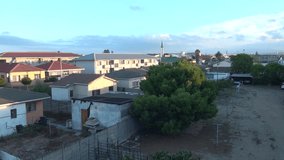 HD high quality video of Cape Town's Brooklyn residential area houses, view of Table Mountain in background on summer day near Atlantic Ocean, Western Cape, South Africa in high definition resolution 