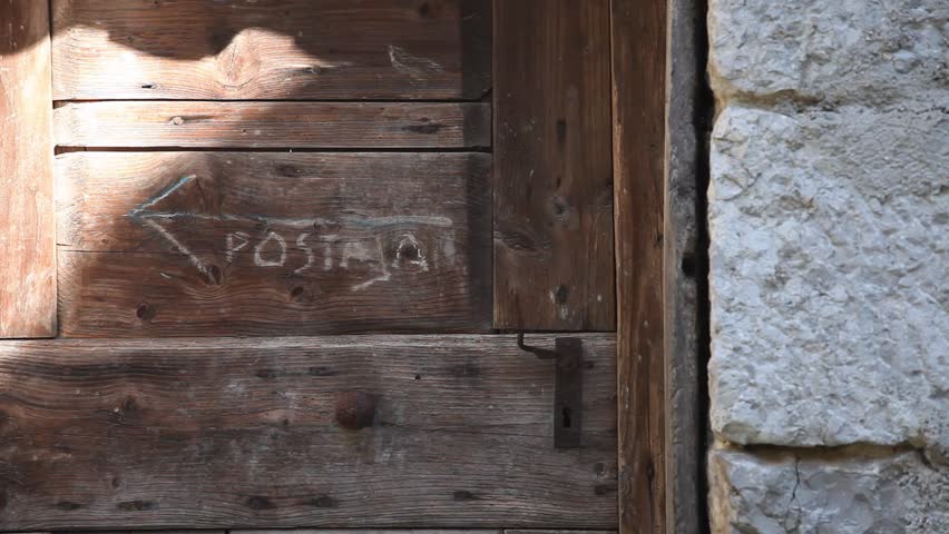 Old directions on door house