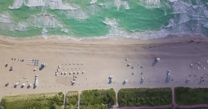drone shot in Miami Beach