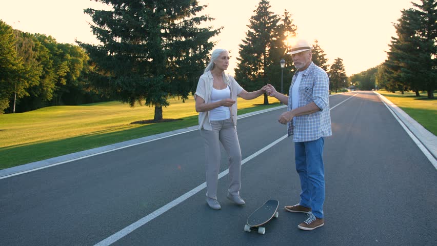 Happy Retired Couple Having Fun Stock Footage Video (100% Royalty-free ...