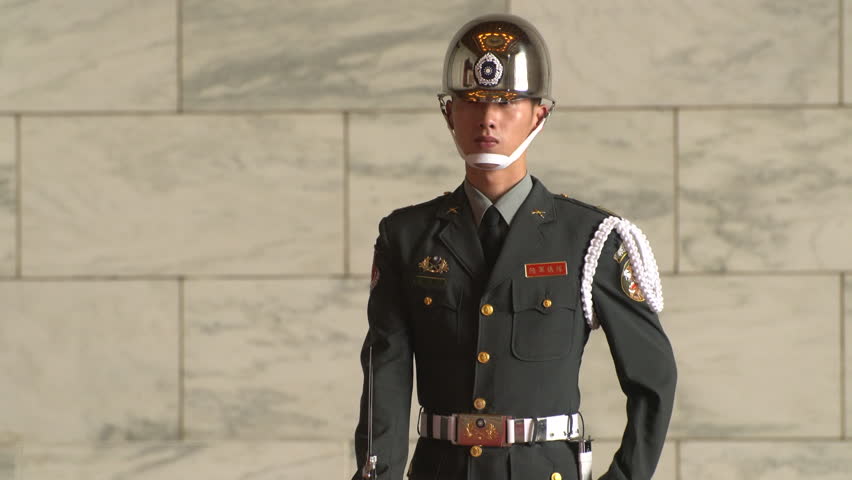 Video Stok Honor Guard Standing 