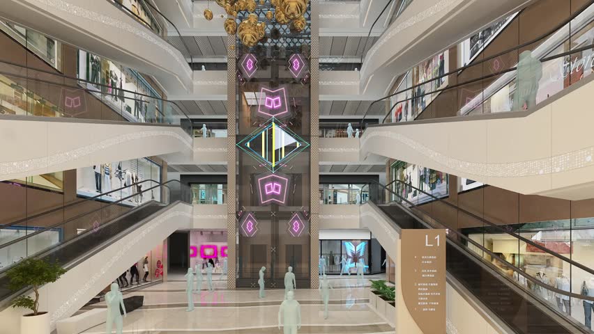 LED glass advertisement