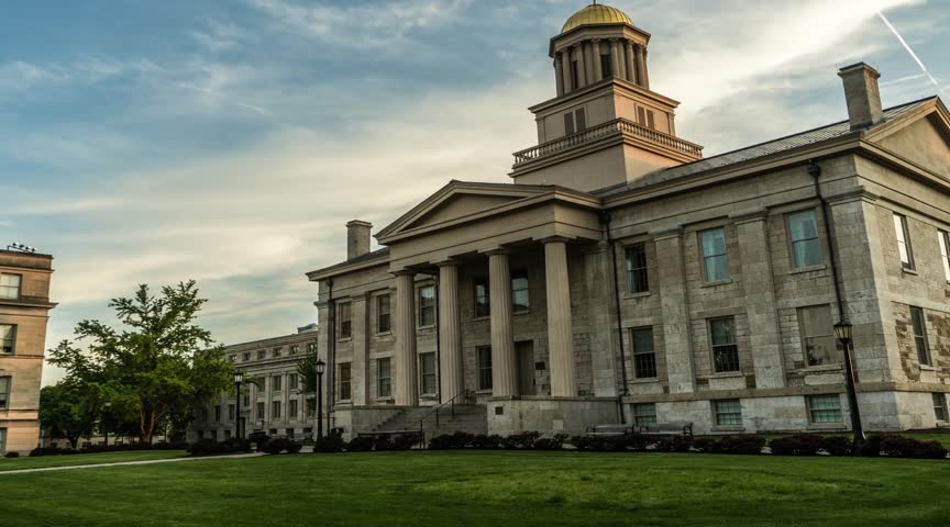 Old Iowa Capitol Building Hyperlapse