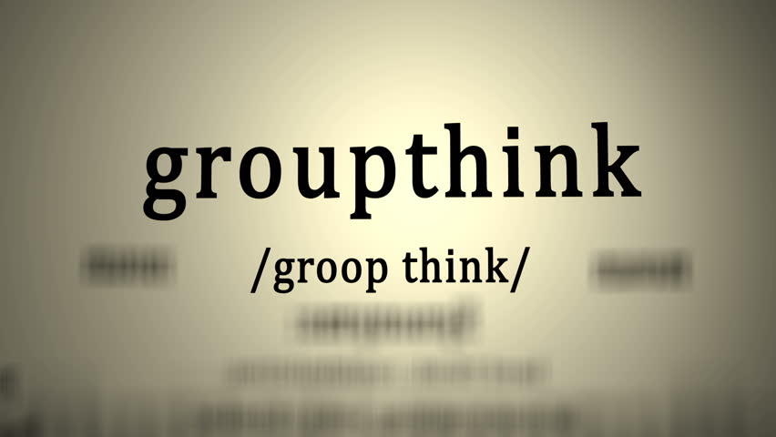 This animation includes a definition of the word groupthink. Royalty-Free Stock Footage #1012822364