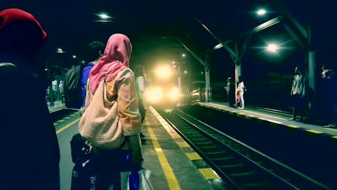 Yogyakarta, Yogyakarta / Indonesia - 05 30 2018: Solo Express at Lempuyangan Train Station