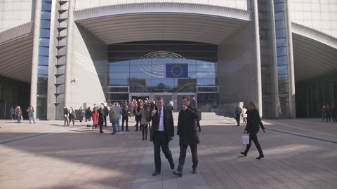 Brussels, Belgium; 2019: European Parliament and lobbysts