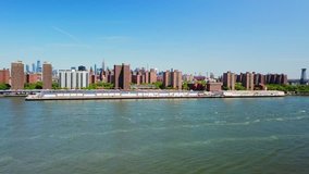 This is a view of the East River in New York City