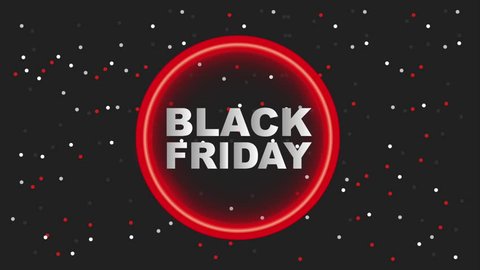 neon light circle dotted background black friday black friday animation hd