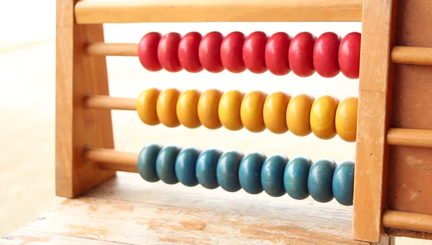 boy count on toys,abacus. Royalty-Free Stock Footage #1012878353