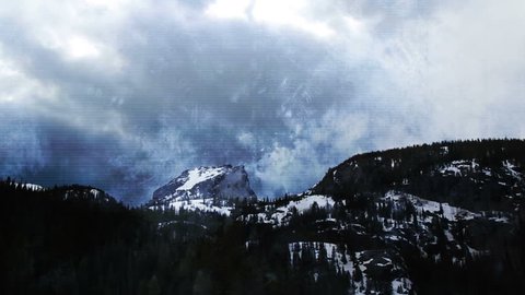 Colorado time lapse grunge texture overlay