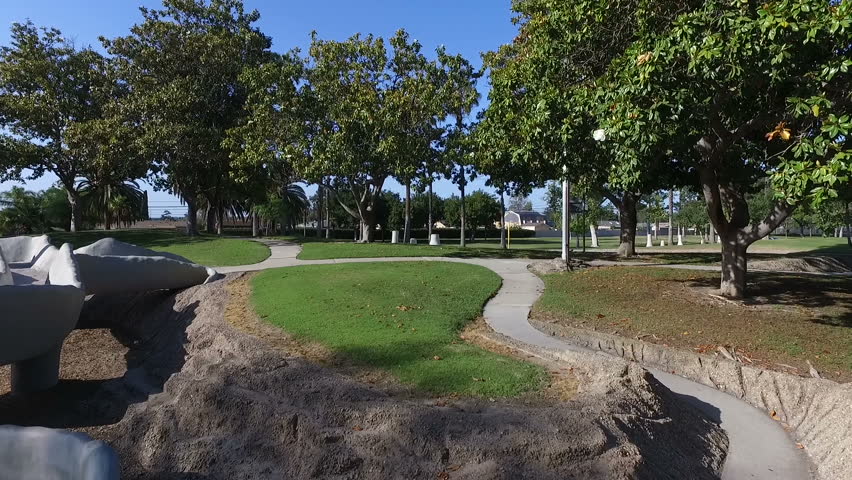 Public Park Playground Drone Shot