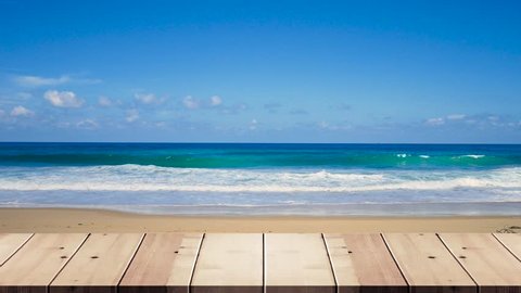 Table on outdoor beach backgrounds