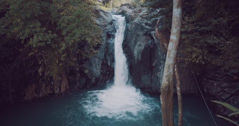 View of beautiful Kroya waterfall in nothern Bali, Indonesia