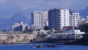 Cyprus hotel near sea 4k