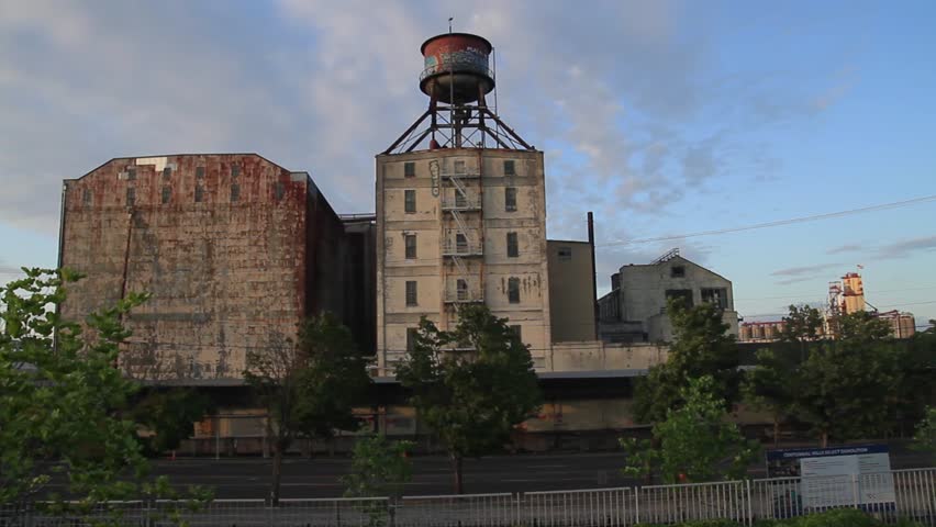 Historic water tower in the Pearl District of Portland, Oregon, in 2015 before it was demolished